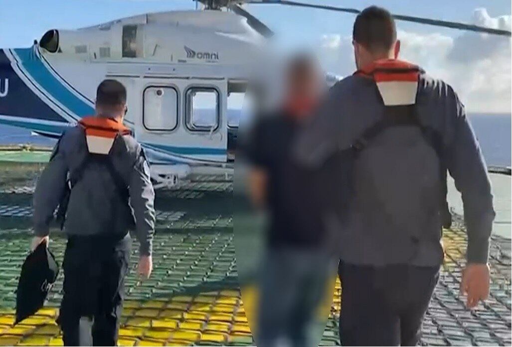 Homem foi preso em plataforma de petróleo