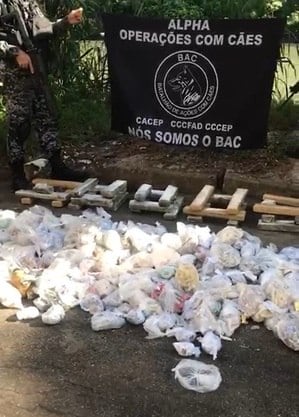 Drogas apreendidas na operação
