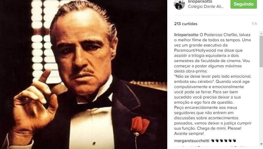 Post de Lírio Parisotto publicado no Instagram
