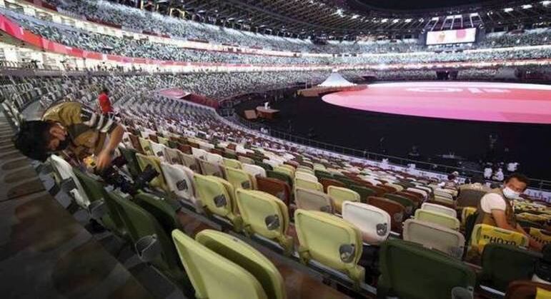 O interior do Estádio Olímpico