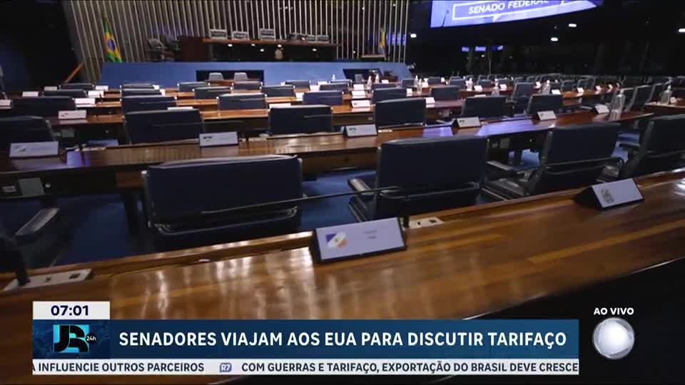 Grupo de senadores vai aos Estados Unidos para tratar de tarifaço