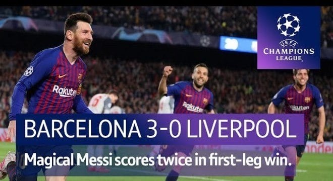 Memória do jogo de ida em Barcelona