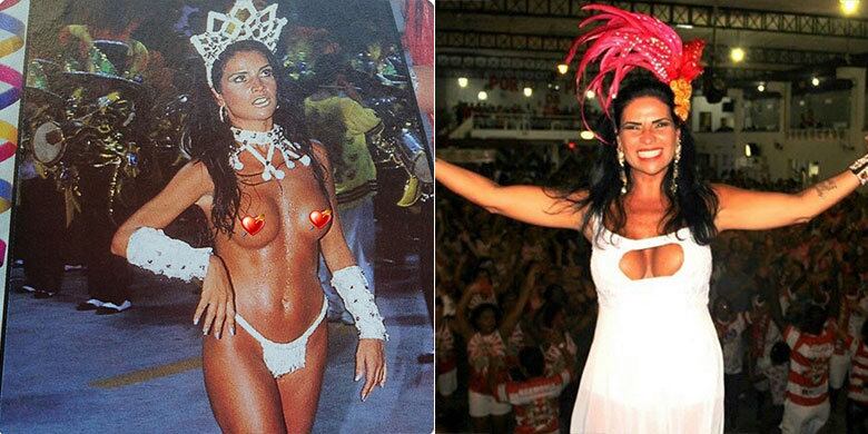 Solange Gomes posta foto antiga de Carnaval