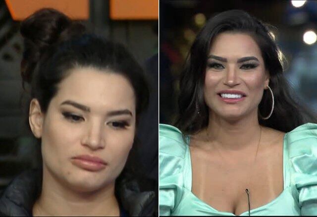 Falando em lentes de contato, Raissa também gosta de mudar a cor dos olhos, sempre que possível. A peoa inova o visual por meio dos acessórios, penteados, roupas e sapatos. Nos primeiros dias, a modelo utilizava o cabelo preso, mas com o passar do tempo, as madeixas ganharam novos formatos 