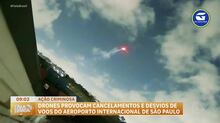 Drones fecham espaço aéreo no Aeroporto Internacional de Guarulhos e 20 voos são desviados