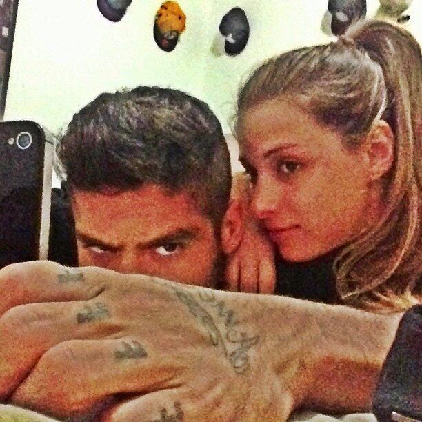 Yuri Fernandes e sua namorada, Angela Sousa