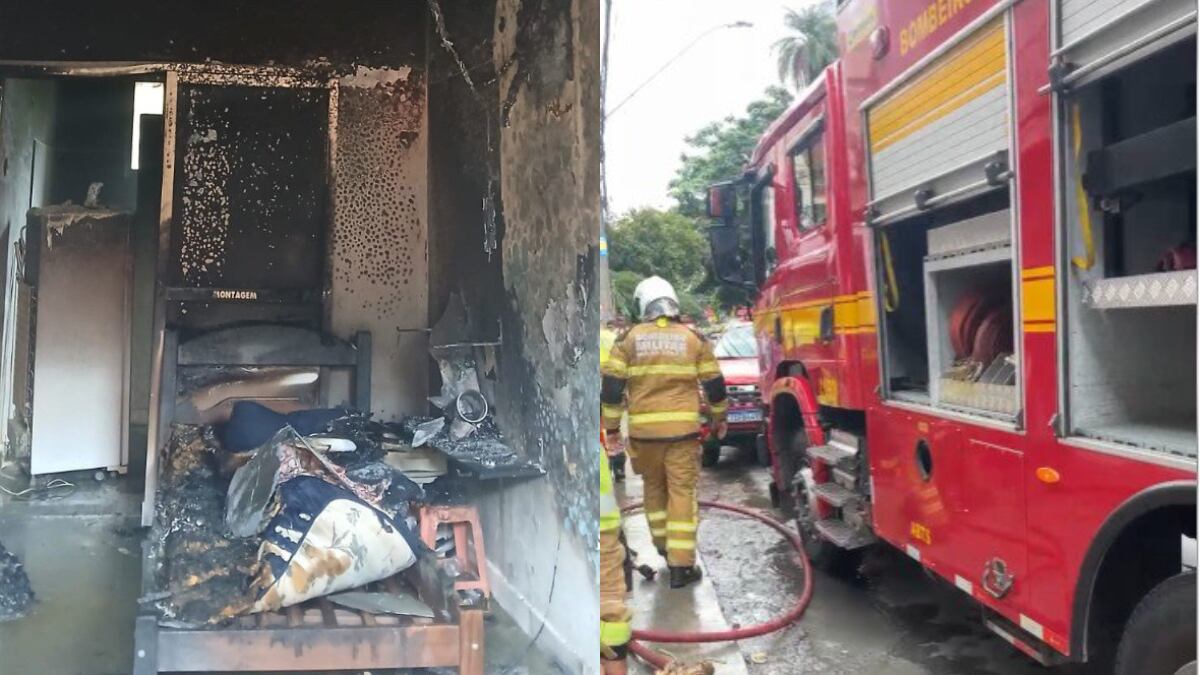 De acordo com os Bombeiros, a vítima estava acamada. Ao perceber que a casa estava em chamas, o morador conseguiu se arrastar até o banheiro, onde ligou o chuveiro e permaneceu embaixo da água para se proteger do fogo até a chegada do socorro