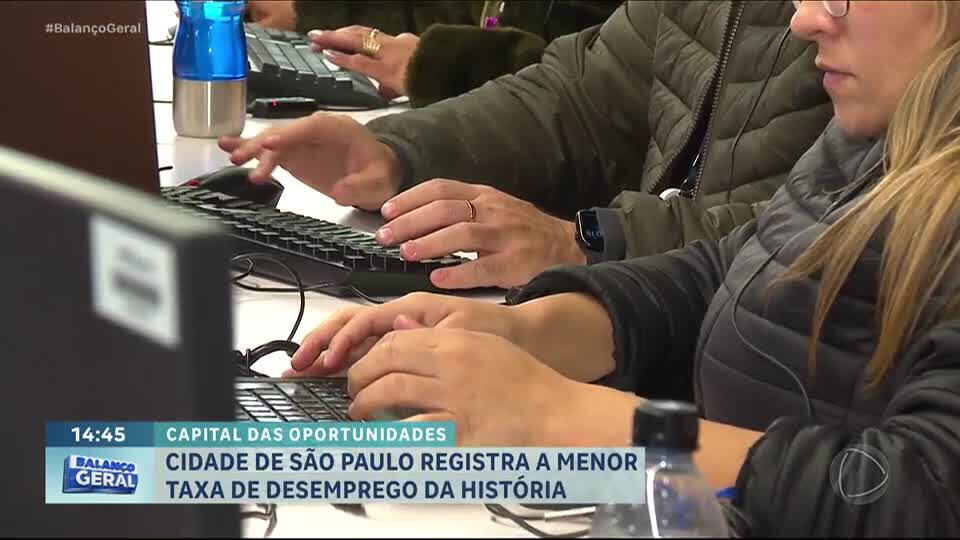 Cidade de São Paulo registra a menor taxa de desemprego da história