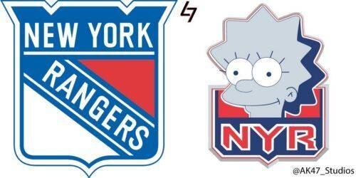 Filha inteligente, Lisa representa o New York Rangers