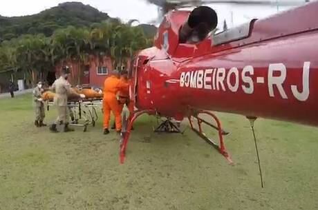 Turista ferido foi resgatado na Pedra da Gávea