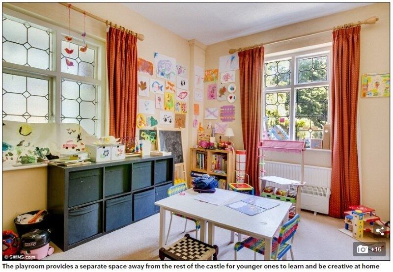 Para as crianças, o palácio conta com uma sala de jogos separada
do restante do castelo