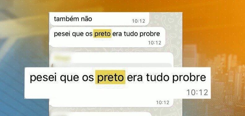 Mensagens teriam sido publicadas em grupo