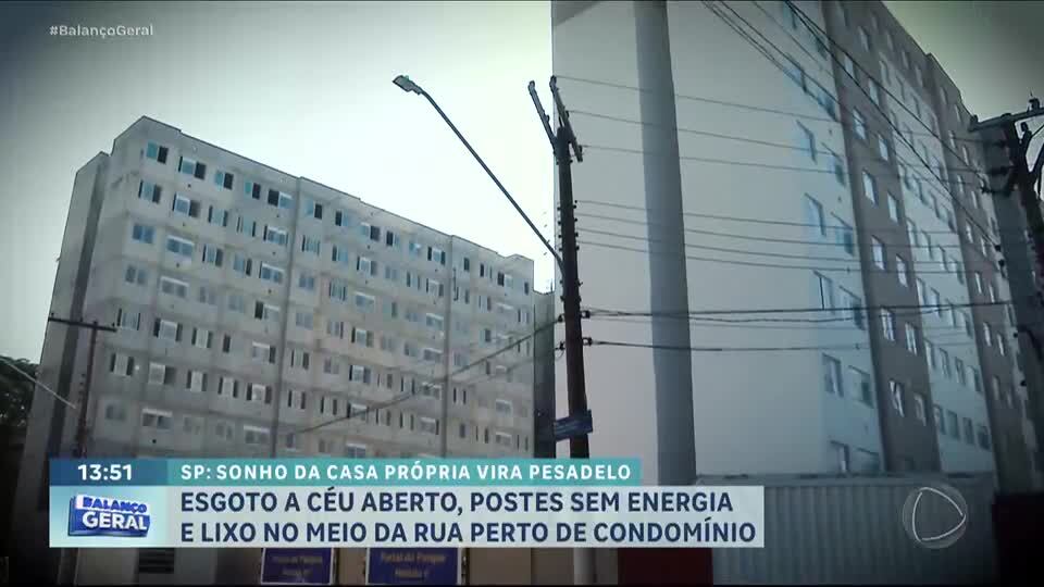 Balança Povão: Moradores da zona norte de SP reclamam de esgoto a céu aberto e postes sem energia
