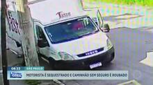 Motorista é sequestrado e caminhão sem seguro é roubado na Grande São Paulo