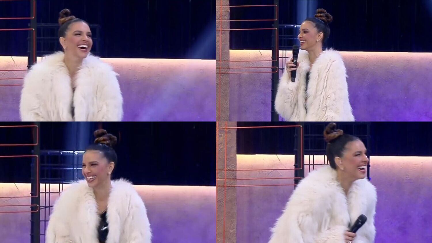 Sem qualquer dúvida, a pessoa que mais se divertiu nessa prova foi Mariana Rios! A apresentadora gargalhava com a desenvoltura dos participantes, segurava a barriga de tantas risadas, se abanava e não escondia a diversão com a atividade! De fato, para quem não estava tomando o choque, a prova rendeu momentos muito engraçados!