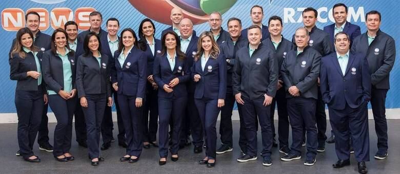 Jornalistas e comentarista dos Jogos Olímpicos Rio 2016 na Rede Record