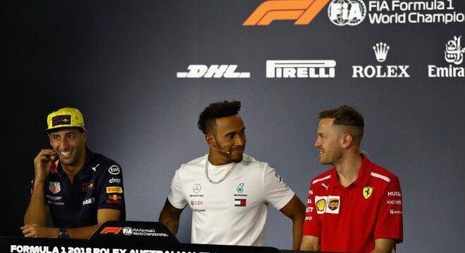 Ricciardo, Hamilton e Vettel são os favoritos para o título na temporada 2018