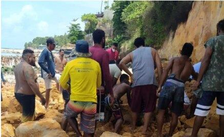 Local foi avaliado sobre risco de novos desmoronamentos de falésias na Praia de Pipa
