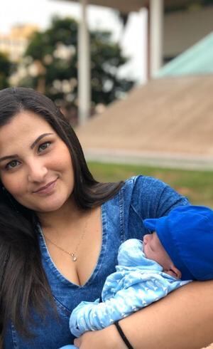 Apesar dos riscos, Débora e Téo não tiveram nenhuma complicação

