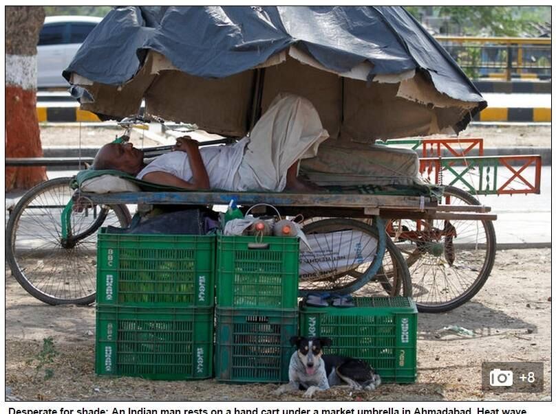 Oficiais indianos afirmaram que o calor deve continuar por mais alguns dias, mas as temperaturas já começaram a diminuir