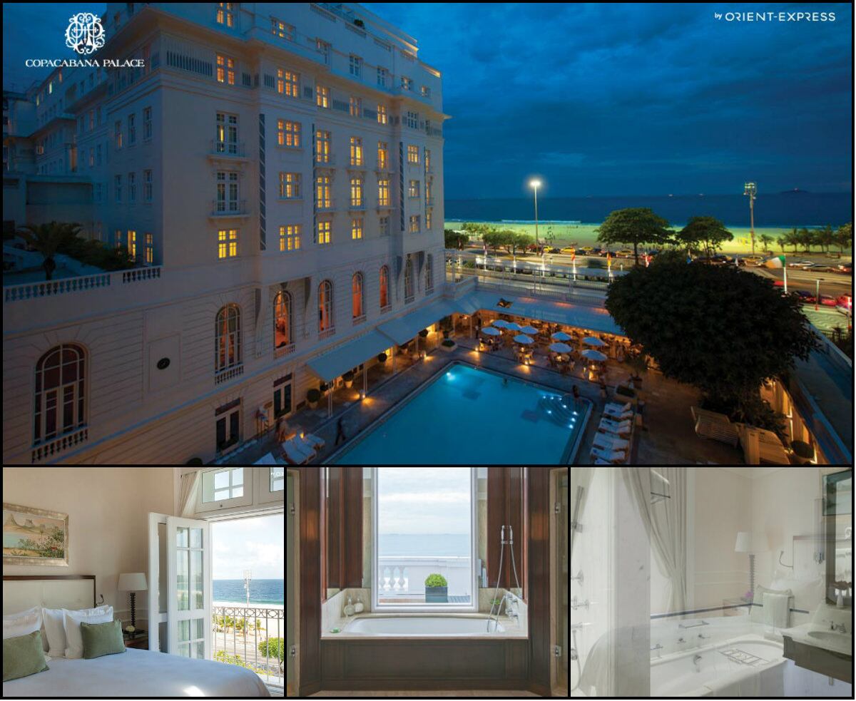 Copacabana Palace: outro adversário do Gloria Palace, hotel que Eike Batista comprou por R$ 80 milhões e recentemente colocou à venda, é o grandioso Copacabana Palace, com as suas 241 acomodações no Rio de Janeiro. Os preços dos quartos começam em R$ 1.090 e atingem R$ 6.350 por dia, sem contar as taxas.