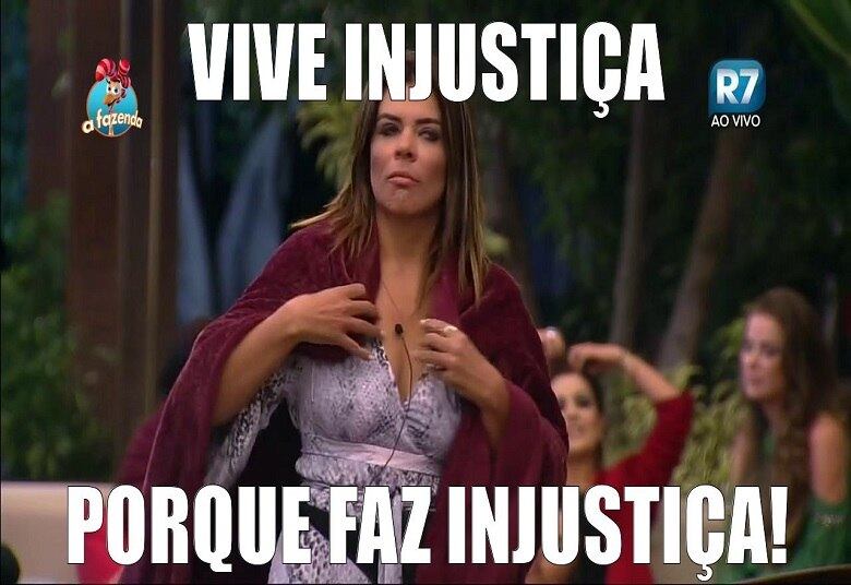 Indireta para Rebeca Gusmão

+ Douglas canta e grita punindo Mara por punições
+ Marcelo quer sair de A Fazenda
+ Mara Maravilha surta, provoca os demais peões e canta "eu só quero comer tapioca"
+ Carla fatura R$10 mil e manda Mara direto para a Roça

