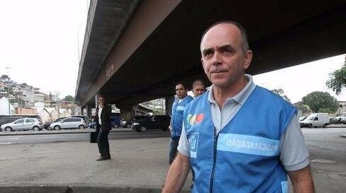 Claudio Ferraz quando trabalhava no setor de fiscalização de transporte