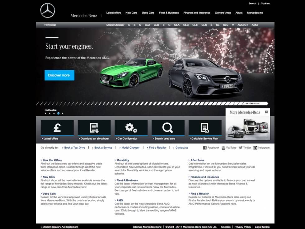 O da Mercedes-Benz ainda não é lá muito bonito, mas ao menos parece atual...