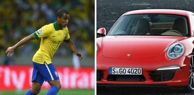 Lucas não fica atrás nesta lista, passeando em seu Porsche 911 avaliado em R$ 629 mil, pelos bulevares de Paris