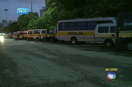 Motoristas começaram a concentração a partir das 5h de hoje