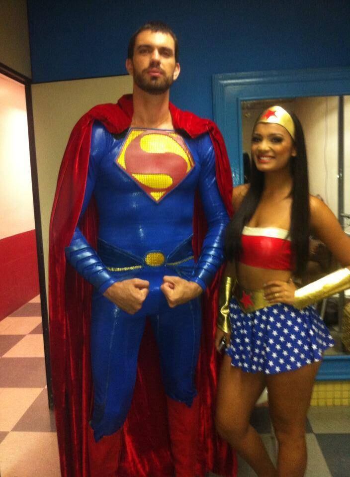 Além disso Thiago também já teve o seu dia de super-homem durante uma participação no Programa do Ratinho
