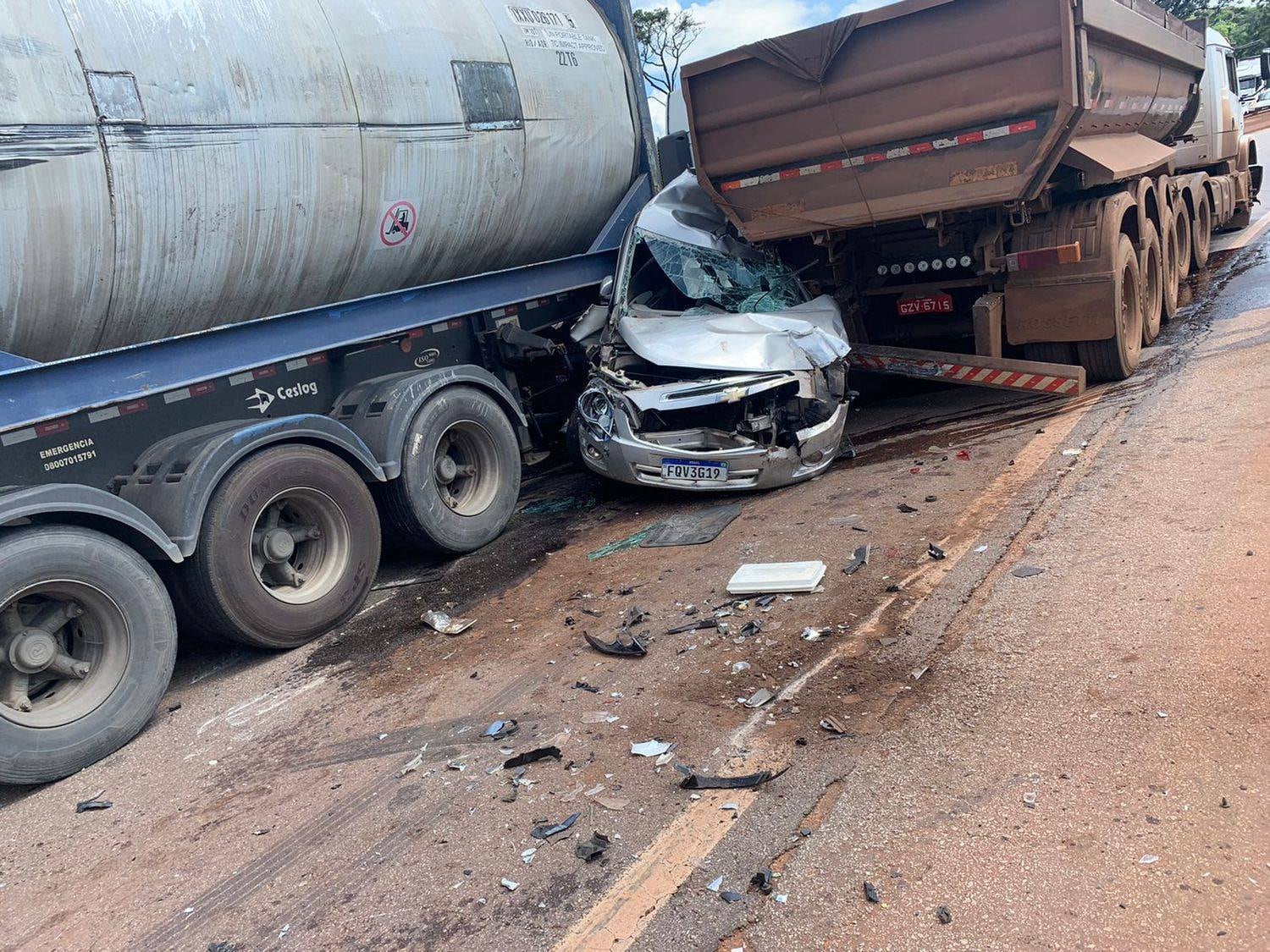 Duas vítimas do acidente foram socorridas