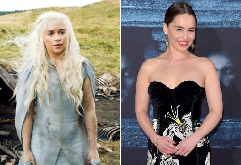 Os cabelos de Khaleesi são uma farsa! A atriz Emilia Clarke é, na verdade, morena