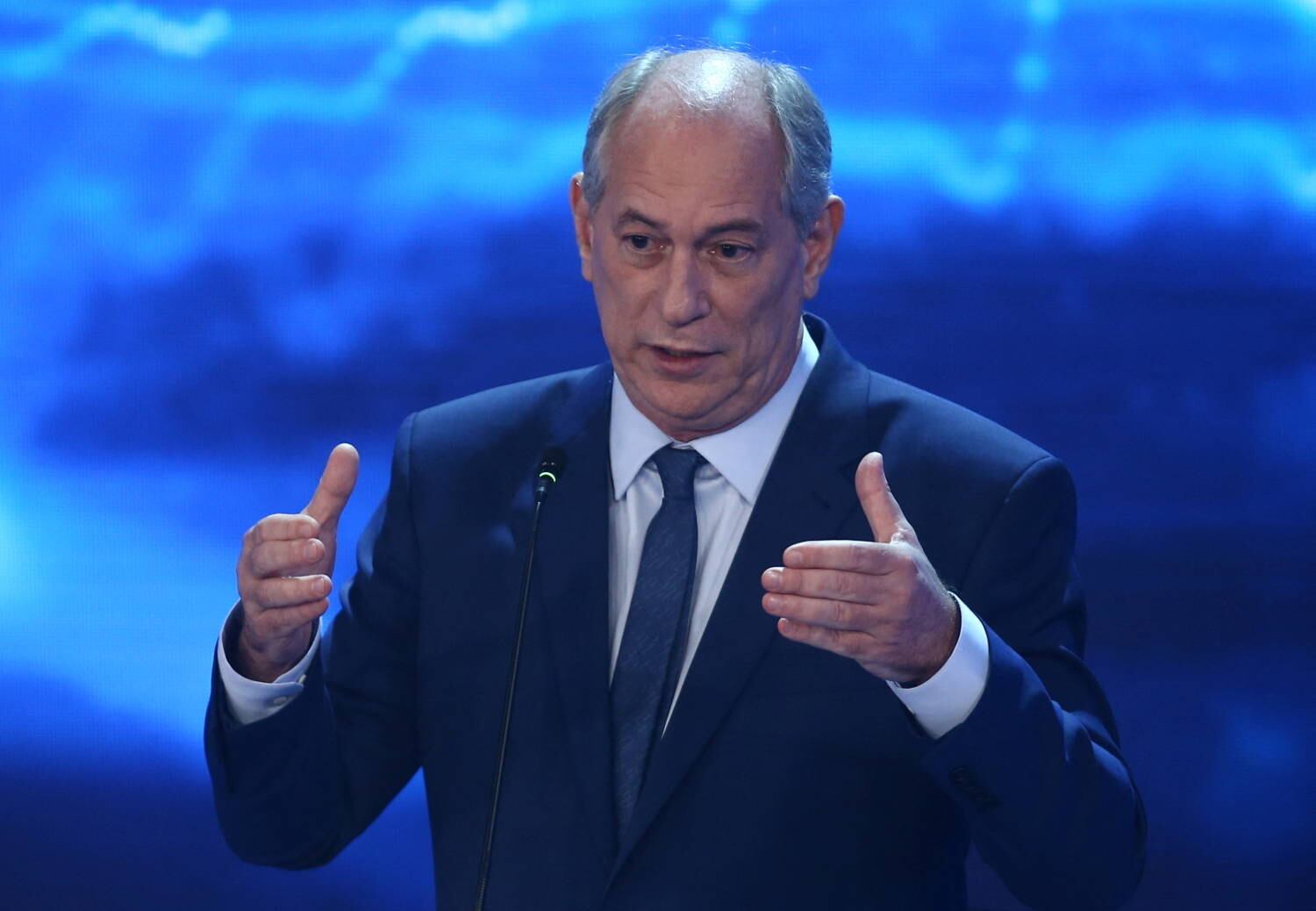 Ciro Gomes durante debate pra presidente da República