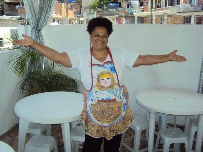 Tia Léa e sua feijoada são a cara do Morro do
Vidigal