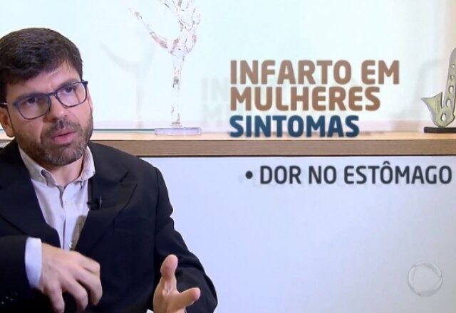 O cardiologista Julio Tolentino explica que as mulheres ainda podem apresentar sintomas diferentes dos homens: "Sudorese, mal-estar, dor no ombro, uma dor só nas costas, dor na região cervical, dor na boca do estômago e que nem sempre evolui para uma dor típica", explica.