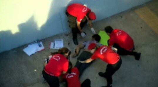 Douglas Henrique foi atendido por bombeiros