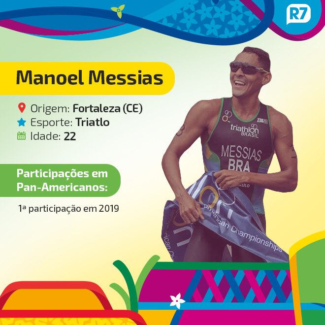 Manoel Messias - triatlo

Leia mais! Em seu 1º Pan, Manoel Messias é esperança de medalha no triatlo

