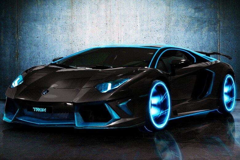 Assim seria o Lamborghini Aventador inspirado no filme Tron: O Legado
