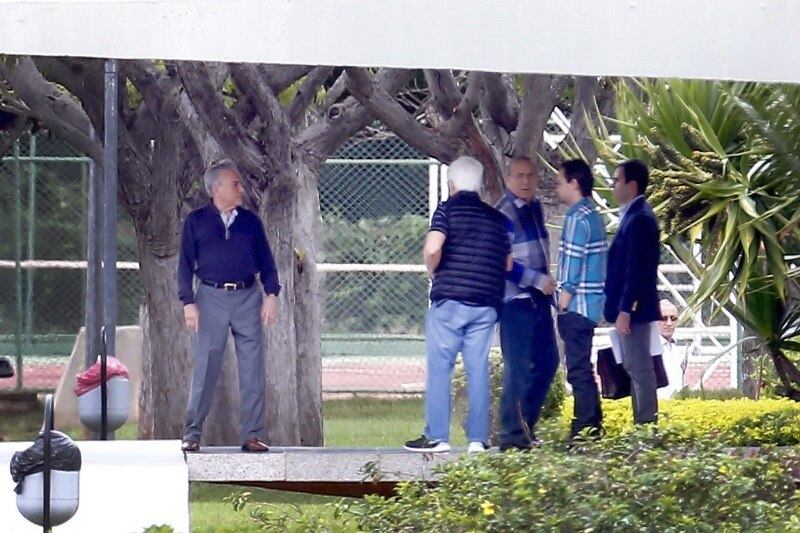 Temer também recebeu Rodrigo Maia, o presidente da Câmara