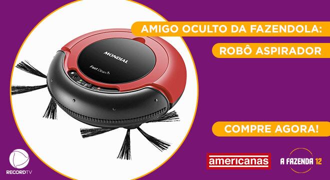 Peão: Jake
Amigo Secreto sorteado: Lucas Maciel
Garanta já o seu Aspirador robô na Americanas!