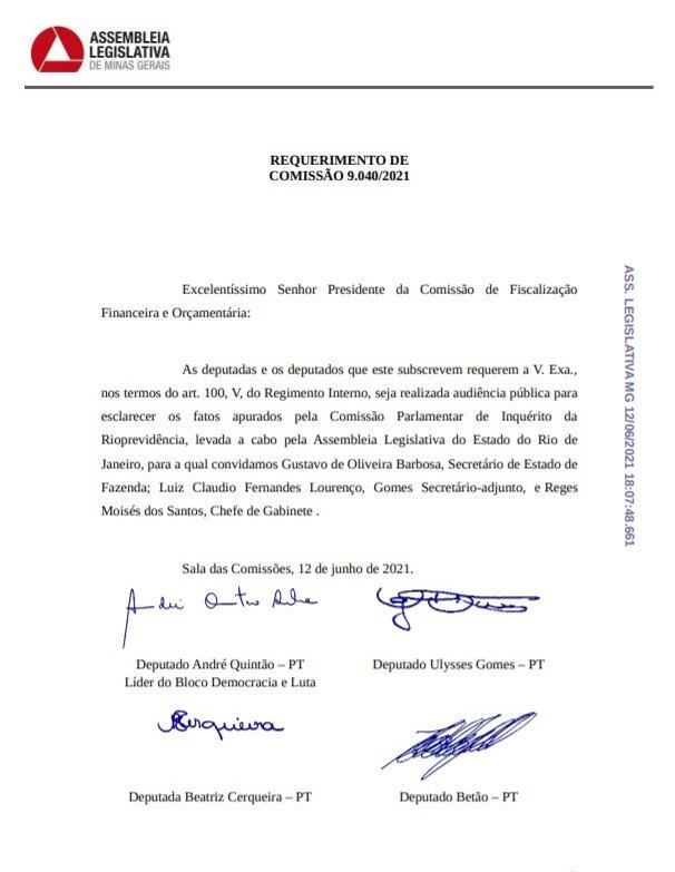 Deputados querem ouvir o secretário da Fazenda sobre as apurações de CPI no Rio