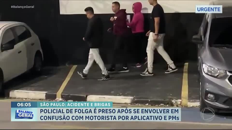 Policial é preso após se envolver em confusão com motorista de aplicativo e colega mulher