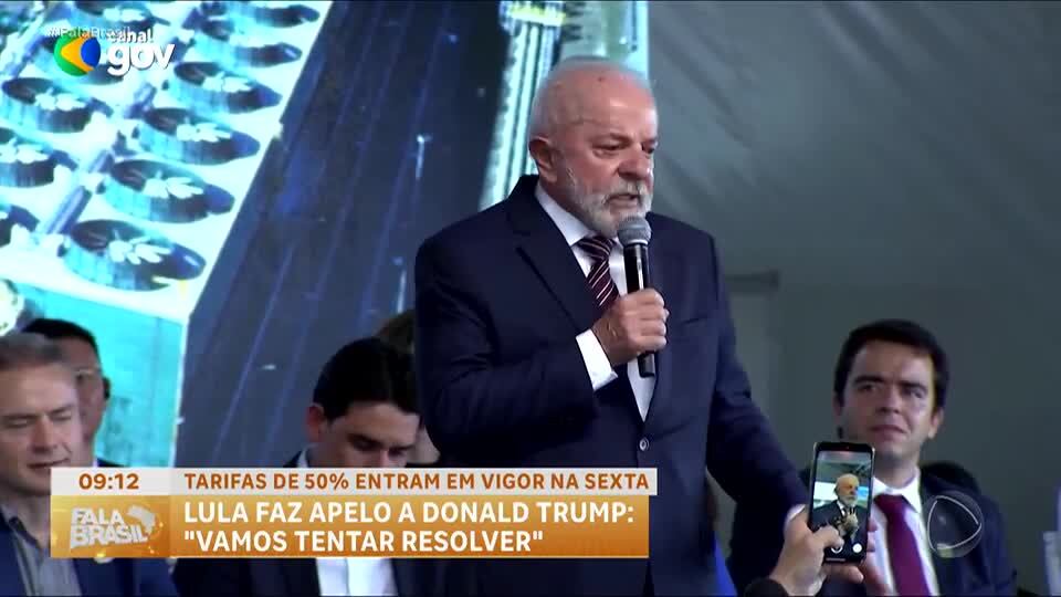 Lula pede bom senso a Donald Trump sobre tarifas de exportação