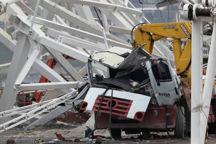 Em novembro do ano passado, dois operários morreram nas obras