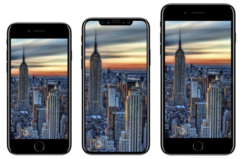 Esse aparelho do meio deve ser o iPhone 8, modelo que comemora os 10 anos do iPhone. Como sabemos isso? Porque, ao que parece, a própria Apple vazou o visual do seu próximo aparelho. Saiba mais nas próximas imagens