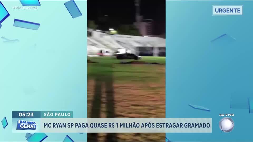 MC Ryan SP paga R$ 948 mil após estragar gramado de estádio em Piracicaba (SP)