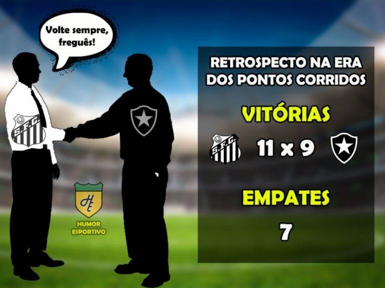 Santos x Botafogo: o retrospecto na era dos pontos corridos do Brasileirão