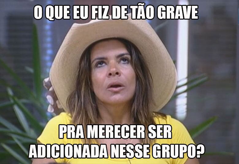 Mara Maravilha não brinca em serviço e tem sempre a frase certa para cada situação. Já imaginou ilustrar o seu WhatsApp com as melhores (e hilárias) caras e bocas da peoa? Inspire-se com as fotos a seguir
+ Cinco vezes em que você foi "Maria-Fazendeira"
+ Li Martins diz que errou ao não esclarecer situação de seu casamento antes do reality: "Escolhi ficar como vilã"
+ Namoro ou amizade? Depois de Joelma e Chimbinha, A Fazenda apresenta a novela Douanne