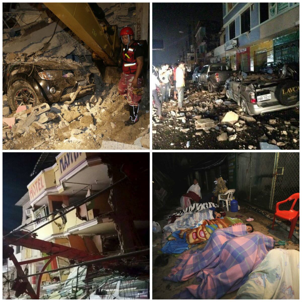 Pelo menos 233 pessoas morreram e 1.500 ficaram feridas na tarde deste sábado (16) em decorrência de um terremoto de 7,8 graus na escala Richter, no Equador. O abalo é considerado o mais forte desde 1979